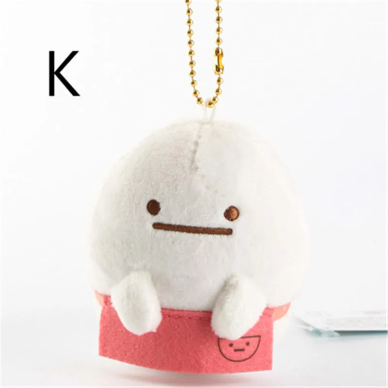 Sumikko гураши со съемной накидкой плюшевые игрушки Peluche мягкие куклы игрушки Детский подарок Juguetes брелок орнамент ключ кулон - Цвет: K