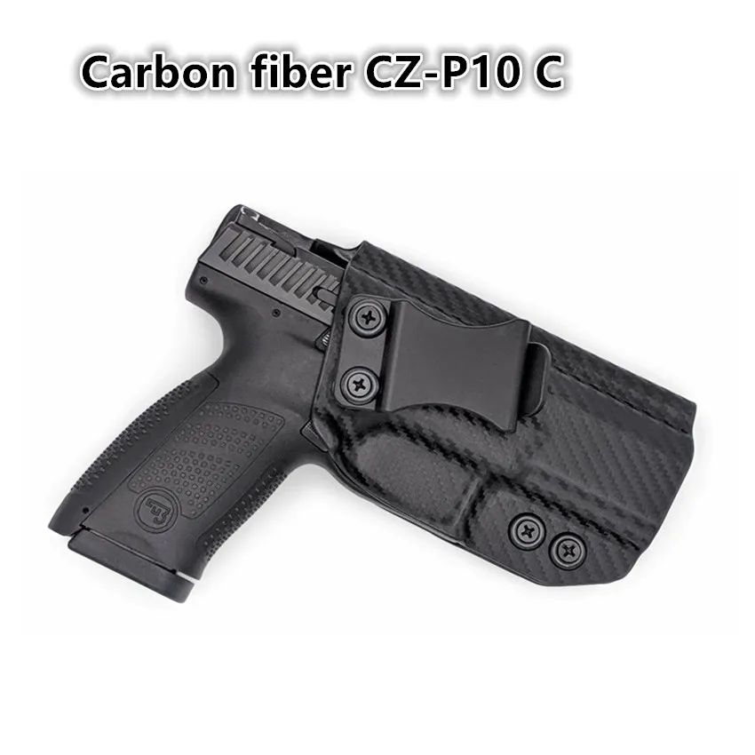 Carbon fiber Kydex IWB Holster For CZ P07 P09 P10 C F SC sub compact Full Size Mag Carrier holders charger port Inside Carry | Спорт и