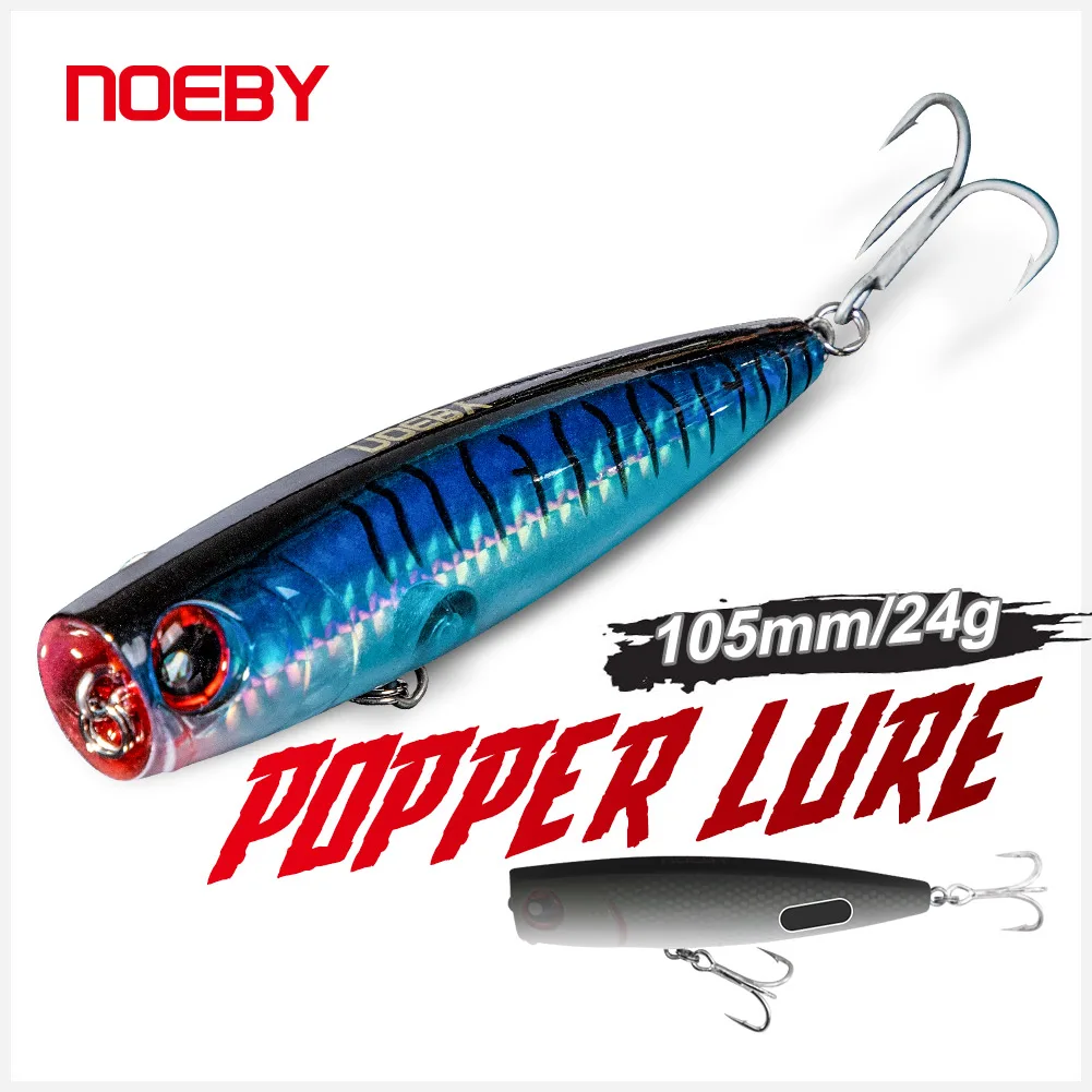 Noeby Popper Рыбная приманка вобблер 105 мм 24 г Topwater искусственные жесткие приманки