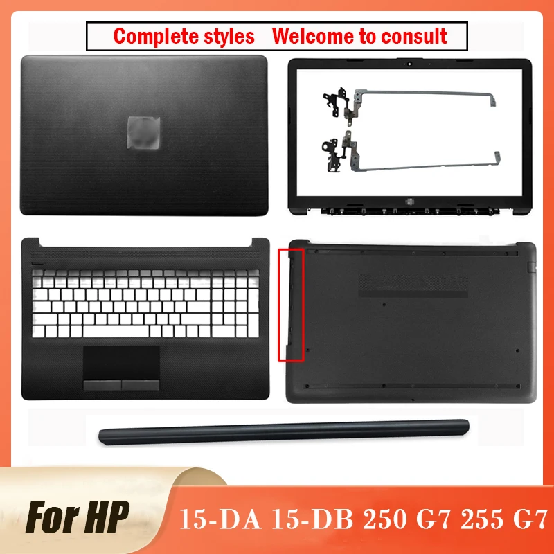 

Новинка для HP 15-DA 15-DB 250 G7 255 G7 верхняя задняя крышка для ноутбука ЖК-задняя крышка/передняя панель/петли/Упор для рук/Нижняя черная крышка