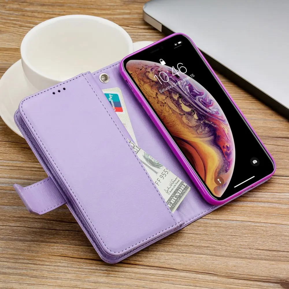 Чехол-бумажник чехол для Samsung Галактики S20 FE S7 S8 S9 S10 Note 8 9 10 плюс 5g кожаный с