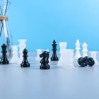 Сделай Сам ремесла решений Инструменты Кристалл эпоксидная смола, форма шахматы Международный шахматы шахматная доска литье силиконовая форма