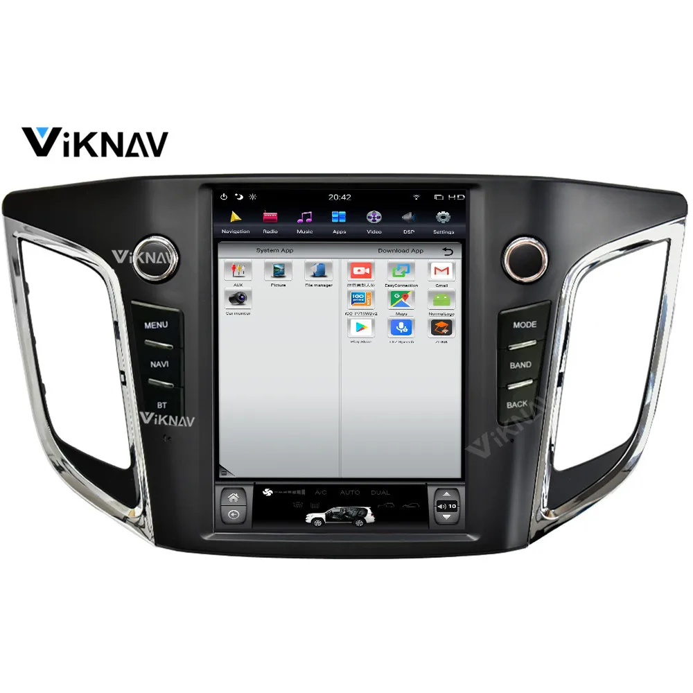 

10,4 дюймов Android мультимедиа авторадио DVD плеер GPS навигация для-Hyundai IX25 Creta 2014-2018