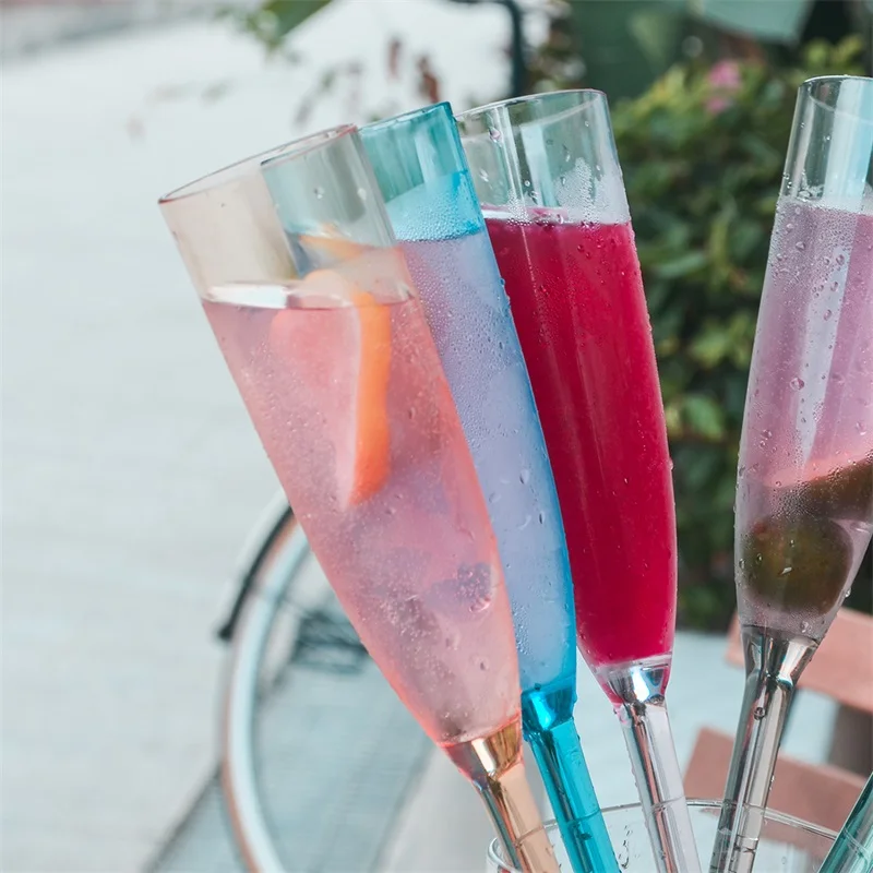 Upspirit 6 шт. пластиковая чашка для коктейлей шампанского бокалы вина