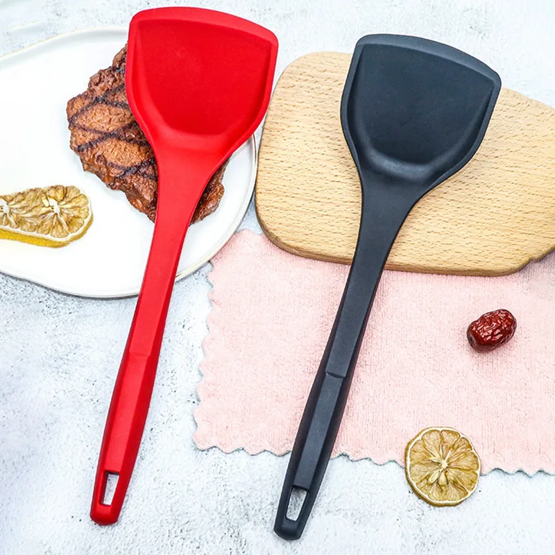 

Cooking Spatula Non-Stick Silicone Shovel Thickened Pan Cream Butter Cake Spatula Mixing Batter Scraper Baking Tools