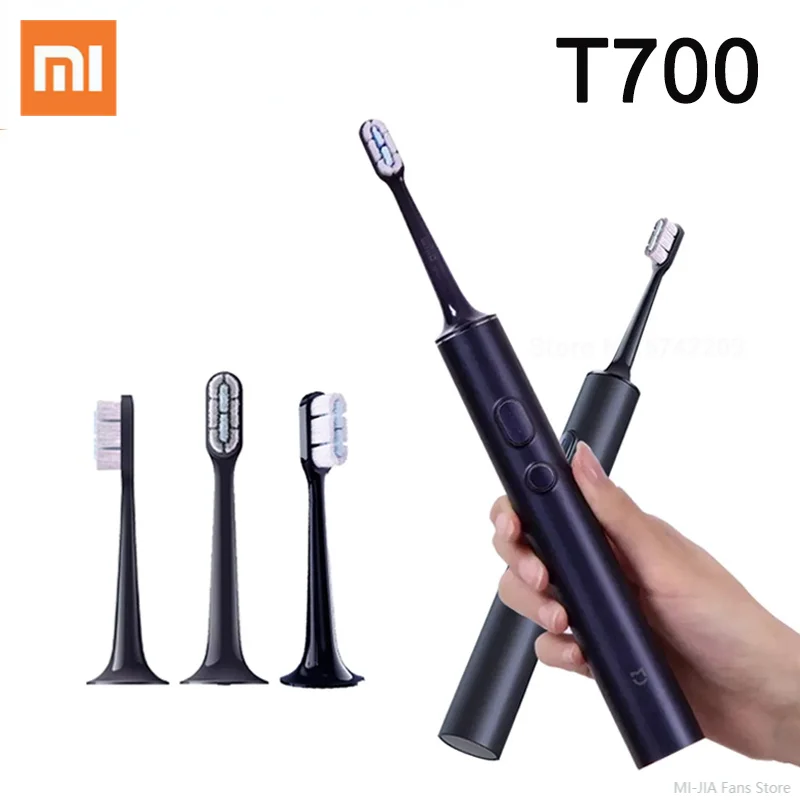 

Зубная щетка Xiaomi Mijia T700 звуковая для взрослых, умная Водонепроницаемая электрическая с таймером и управлением через приложение, IPX7