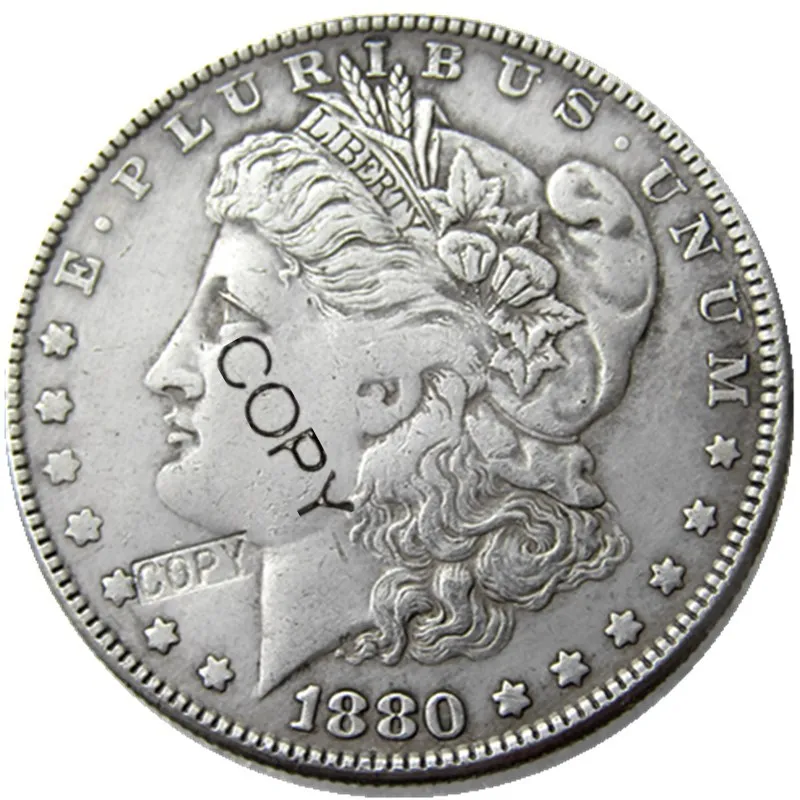 Американские монеты доллар Моргана 1878-1893-CC 13 шт Посеребренная копия декоративная монета