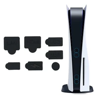 for playstation 5 7 pcs silicone dust plugs set usb hd compatible interface anti dust cap dustproof cover for ps5 game console