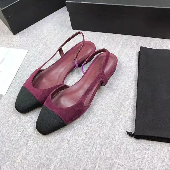 

Mixed Color women flats luxury brand design women sandals shoes fashion lady tweed green slingback design shoes woman 41 42