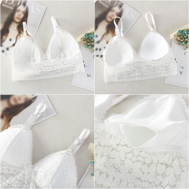 

Lingerie Lace Thin Strap Bralette Underwear Women Intimate Underwear Brassiere Women's Intimates Bra