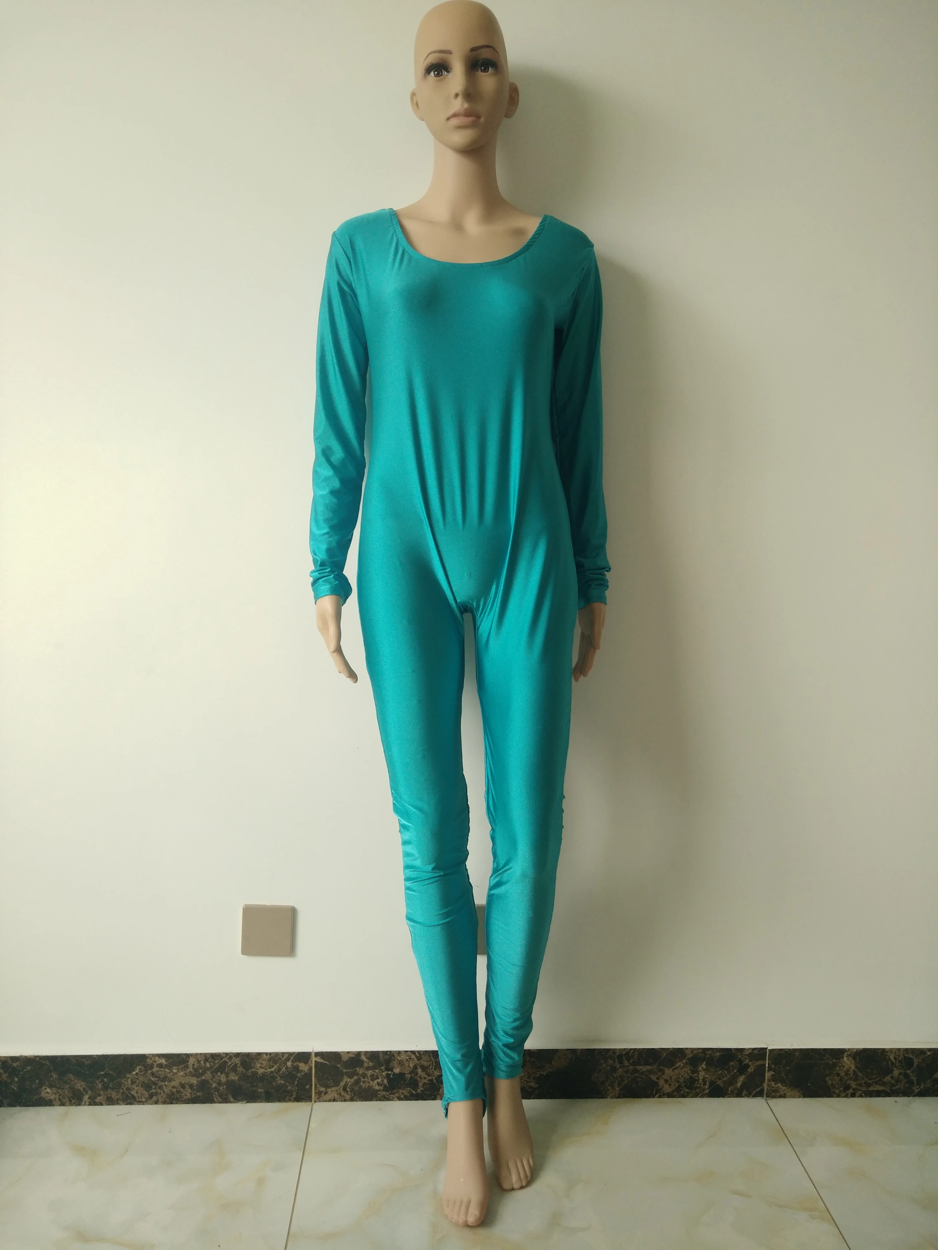 Женское боди из спандекса Цвета озера костюм с лямками для девочек