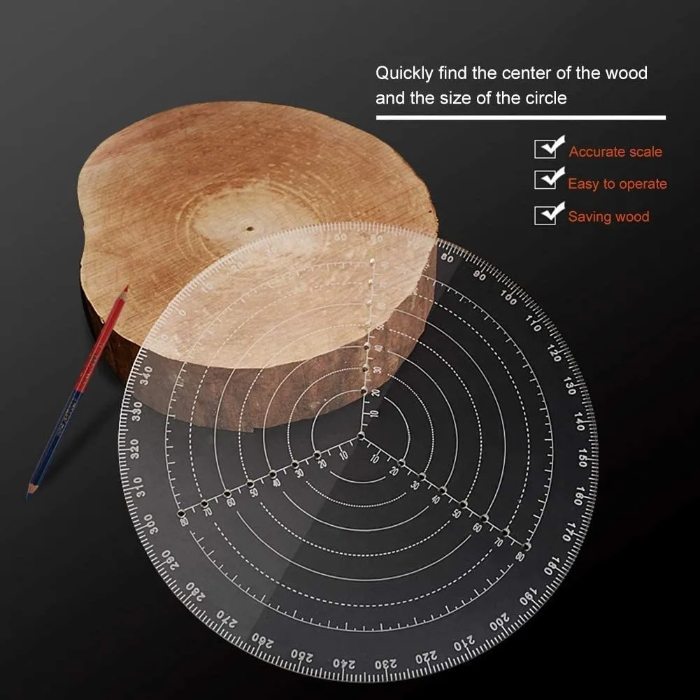 

Lathe Center Finder Compass Transparent 12\\\\\\\\\\\\\\'\\\\\\\\\\\\\\' Acrylic Circles Compass