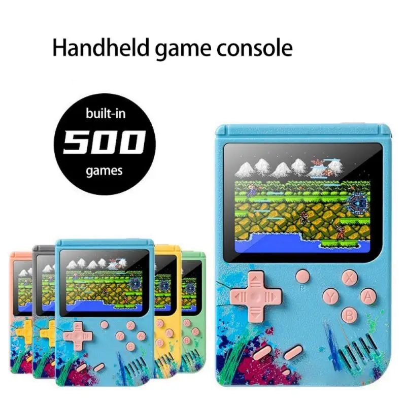 

500 in 1 Retro Handheld Game Console Retro Gaming Portable Gaming Consoles Nostalgic Game Player 3Inch 8 Bit LCD Color Boy Gifts