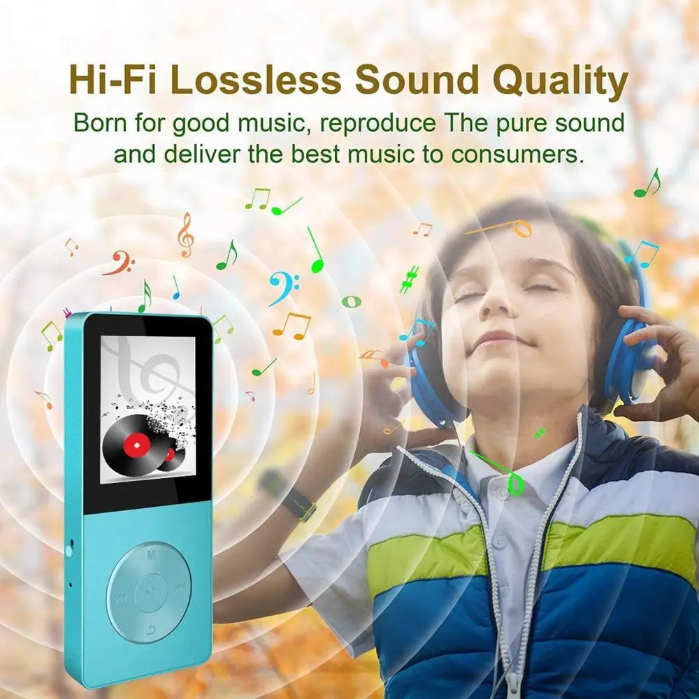 

Mini MP3 hifi player With Built-in Speaker 8GB MP3 Music Player with speaker mp4 mp4-player mp 4 All Aluminum Alloy walkman fm