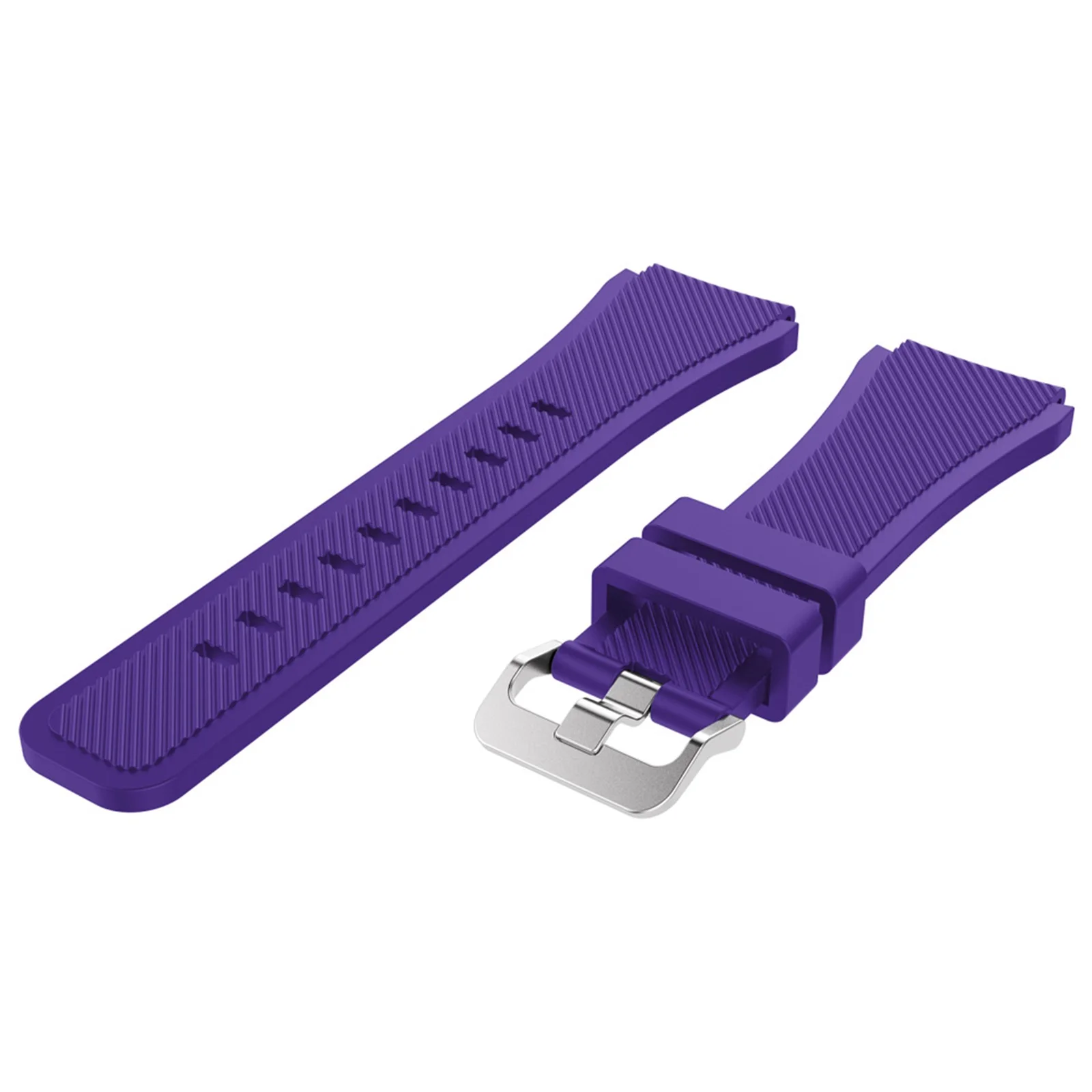 Фиолетовый Разноцветный ремешок для часов Ремешок Для Xiaomi Huami Amazfit Pace силиконовый браслет на запястье для Amazfit 2/2S Stratos pace ремешок для часов - Цвет: Фиолетовый