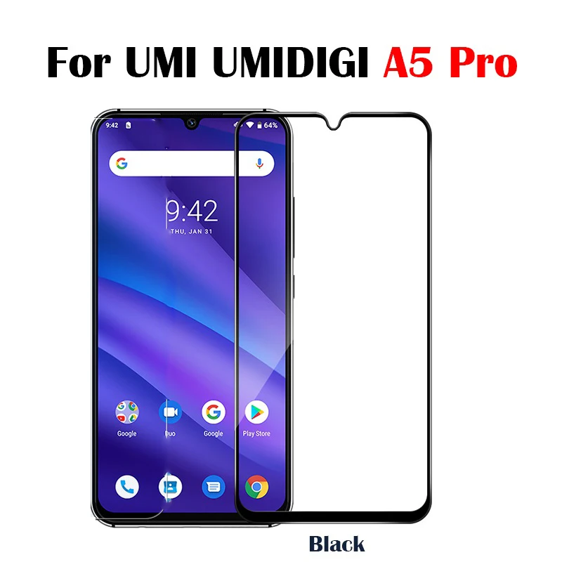 Закаленное стекло для UMIDIGI A5 Pro глобальная Версия защитная пленка на переднюю