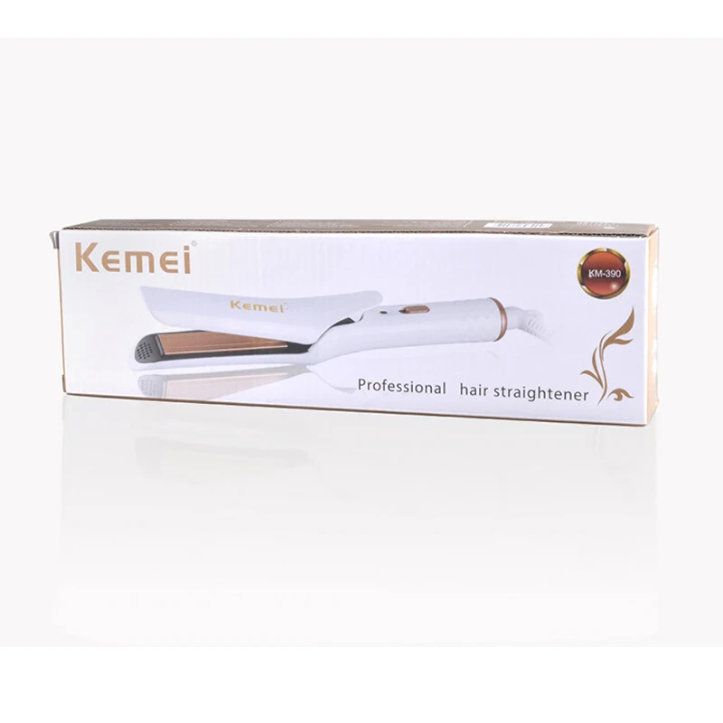 

Kemei electric hair straightener KM-390 professional ceramic tourmaline straight bar hair styling tool