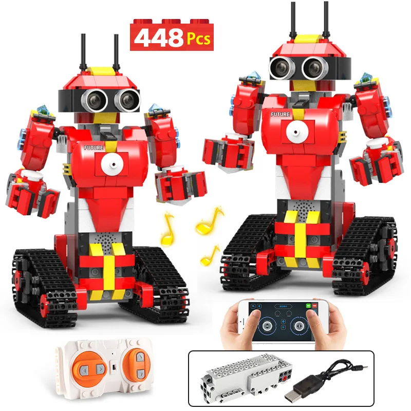 City APP Remote Control Robot Programmable Building Blocks Technical RC Model Bricks DIY Toys for Children Gifts | Игрушки и хобби
