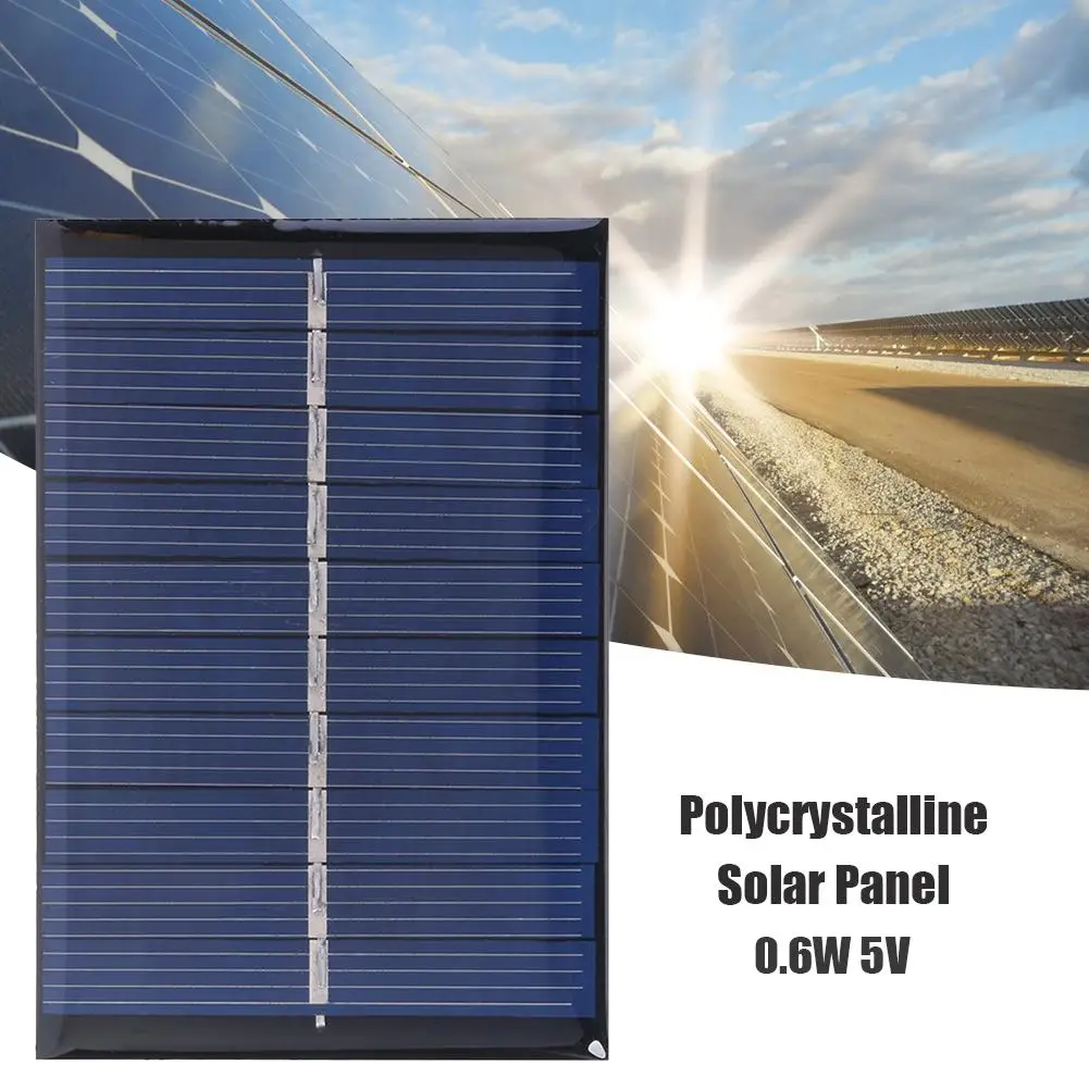 Портативная панель солнечного зарядного устройства DIY 0 6 W 5V 120mA модуль солнечной