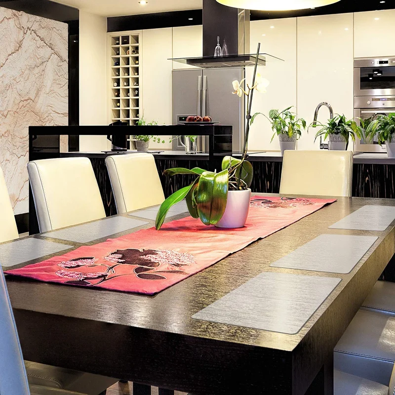 

6 шт., пластиковые термостойкие столовые коврики