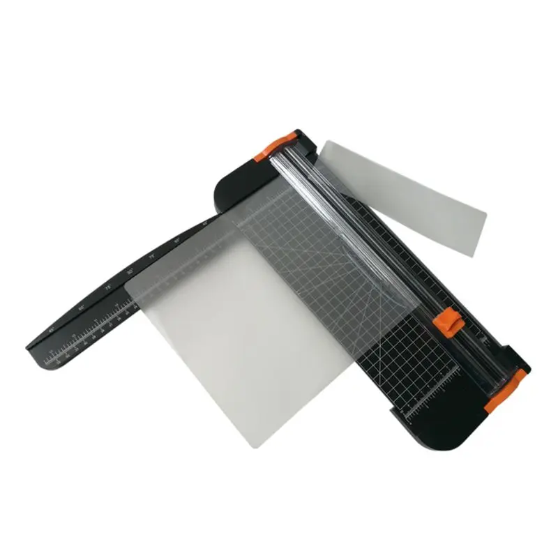 5 Pack Paper Cutter Replacement Blade with Automatic Security Safeguard Design for A4 Black and White Paper Trimmer