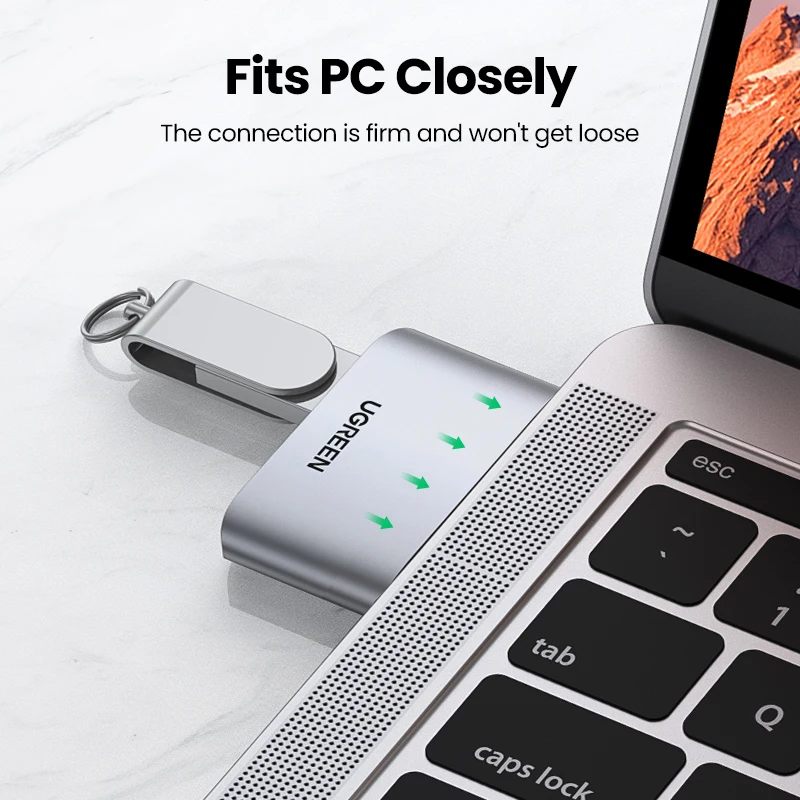 USB-концентратор Ugreen с портом USB Type-C 3 1 на 0 5 Гбит/с | Компьютеры и офис