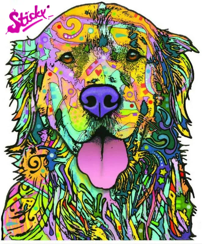 Липкий прекрасный подходит для породы золотистый ретривер со вставкой