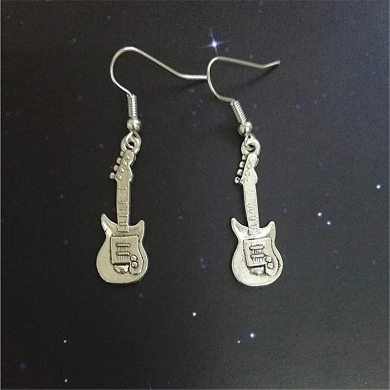 

3 Pairs earrings, 3D Guitar Earrings, Microphone Earrings, Treble Clef Earrings, Perfect Gift for Music Lover