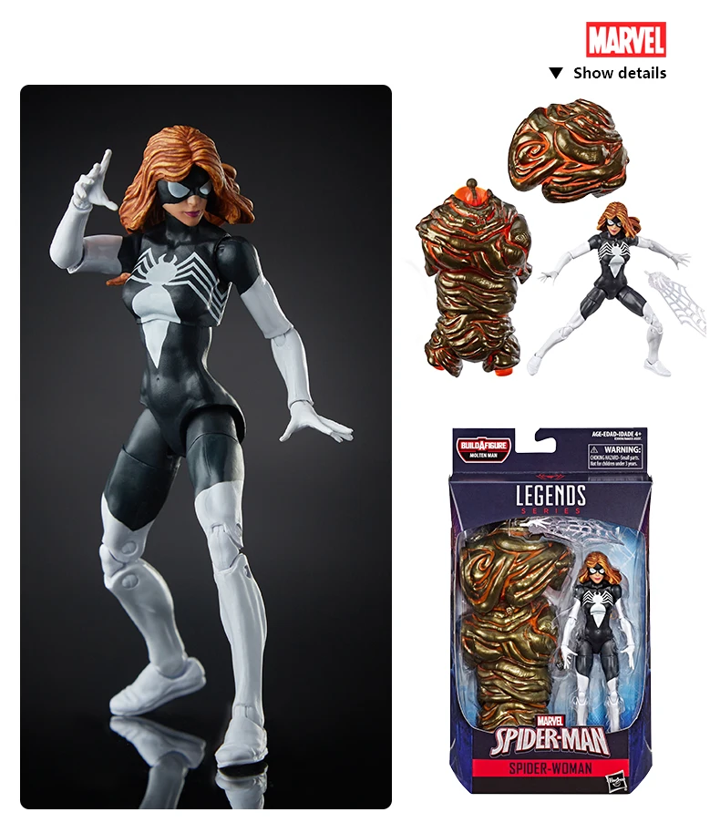 Hasbro «Человек-паук», с героями комиксов Марвел, легенды серии далеко от дома 6-дюймовый паук Для женщин Коллекционные Фигурки Коллекция для девочек и мальчиков
