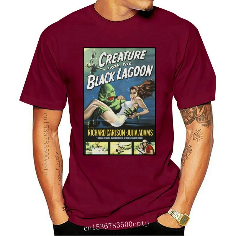 

Creature From The Black Lagoon 50s Movie Retro Vintage Unisex T Shirt 2080 Top Tee For Sale Natural Cotton Tee Shirts