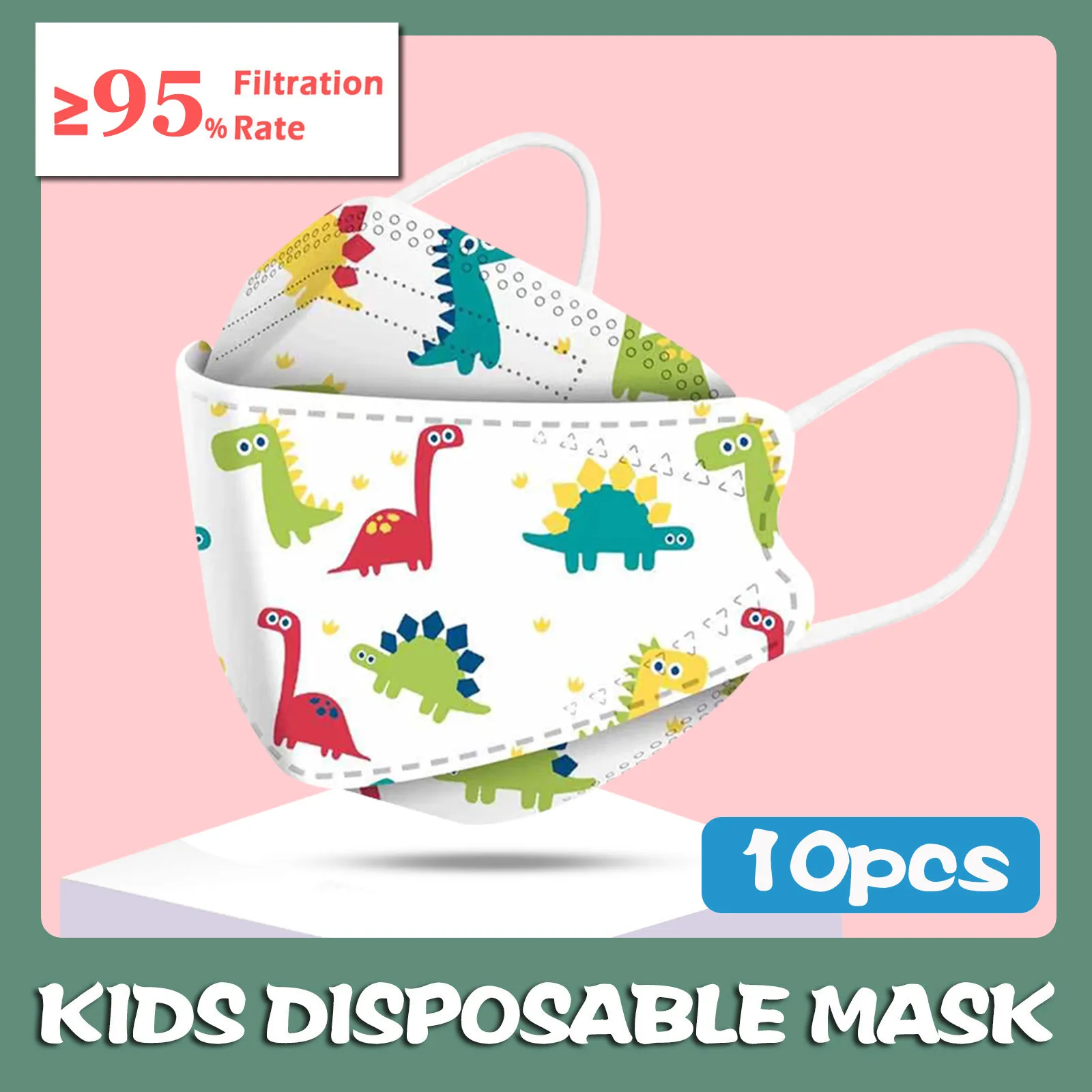 10 шт. кавайная мультяшная маска для детей защита от пыли 3d рта Регулируемая Маска