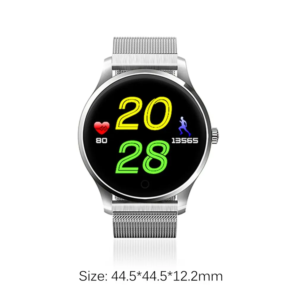 

STAR 37 Smart Wrist Watch 1.22inch IPS Screen 300mAh Battery Heart Rate Sensor 4.0 Stainless Steel Strap Wristwatch