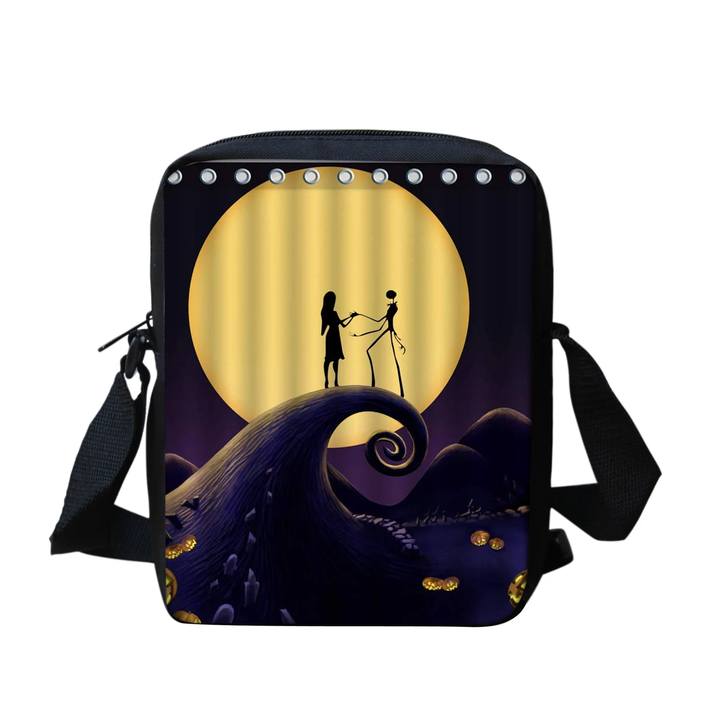 FORUDESIGNS/сумка-мессенджер с принтом Jack Skellington, Кошмар перед Рождеством, сумки через плечо, женская сумка, сумки на плечо, набор - Цвет: QE240E