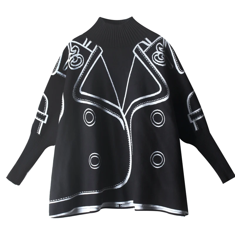 LANMREM 2019 осенью и зимой Для женщин новые вязанные Высокий воротник толщиной