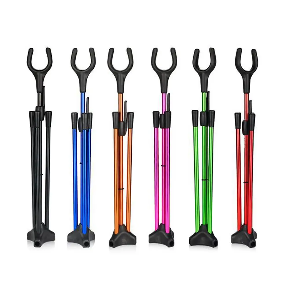 Подставка для стрельбы из лука изогнутый держатель складной штатив алюминиевого