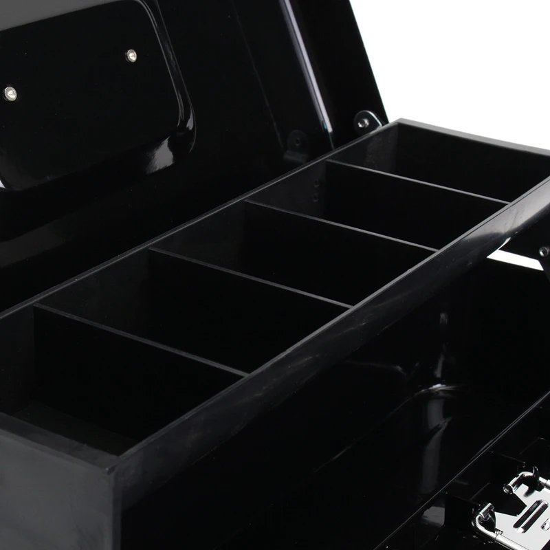 

Metal Piggy Bank Key Lock Petty Coin Cash Money Box Pot Lockable Cash Box Deposit Security Cashier Drawer Storage