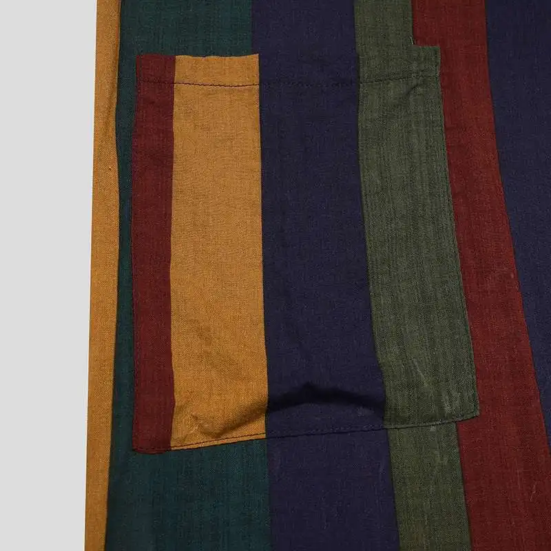 Vertical Stripes Jubba Thobe Men Muslim Set Abaya Ramadan Robe Kaftan Saudi Middle East Dress Caftan Dubai Abaya Islamic Clothes