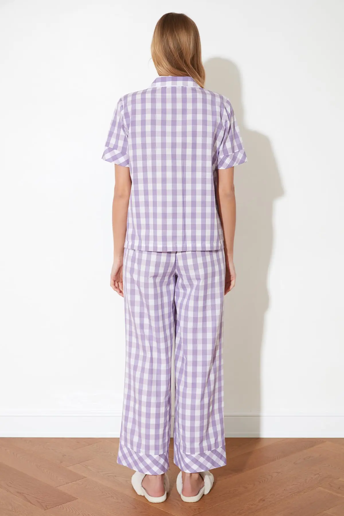 

Trendyol Gingham Woven Pajamas set THMSS21PT0163