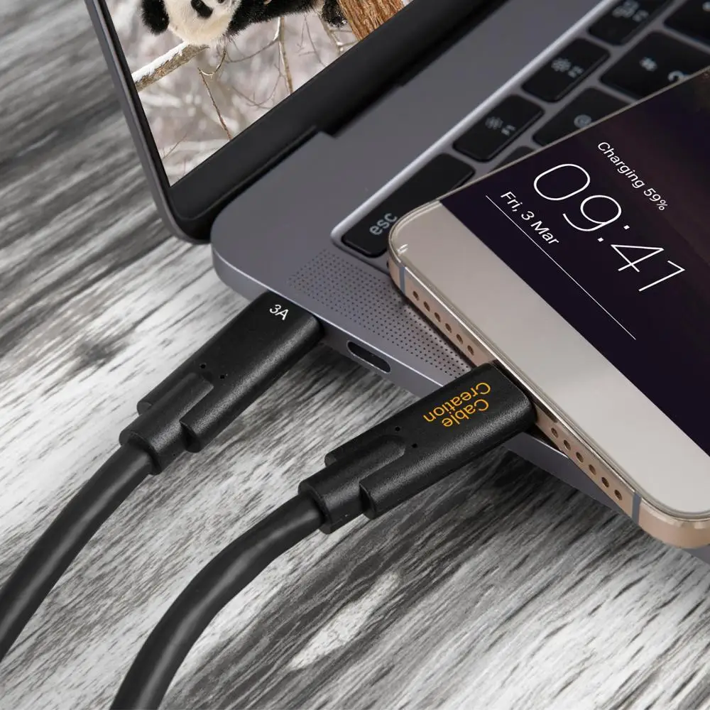 Кабель USB 3 1 типа C Gen 2 кабель CableCreation 10 Гбит/с со встроенным чипом E Marker совместим с
