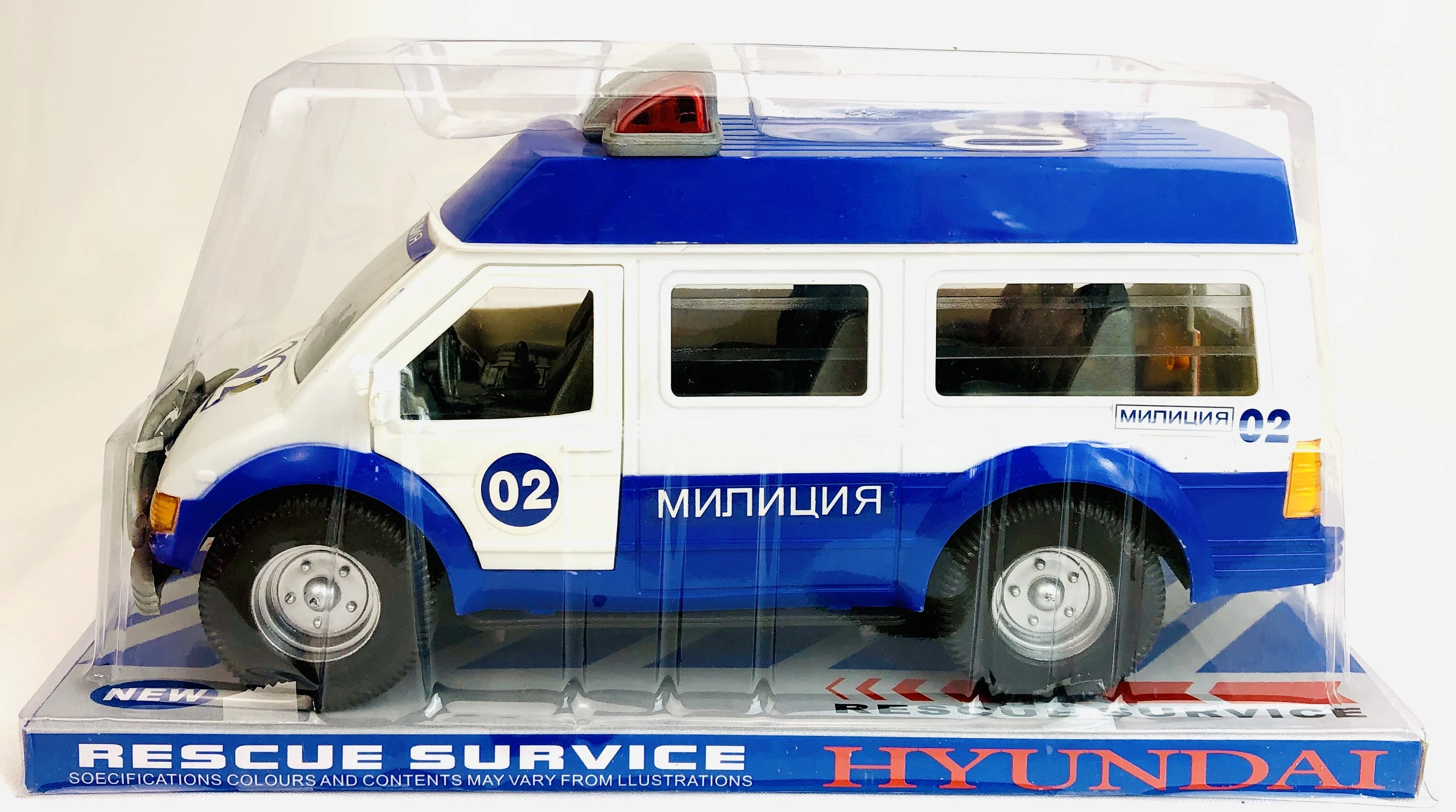 Инерционная полицейская машина Милиция 033B Dong Xiang двери открываюстя микроавтобус