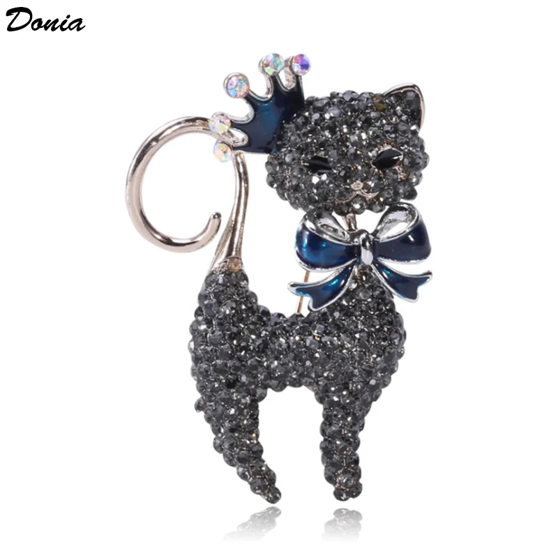 Детская милая Мода Горячая Распродажа мультяшный Сплав Брошь котенок модное