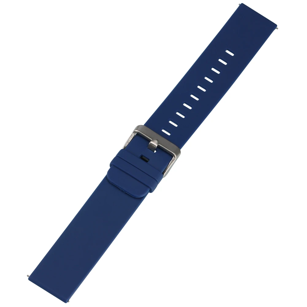 Красочные мягкие силиконовые Ремешки для наручных часов мужчин и женщин 20 мм 22