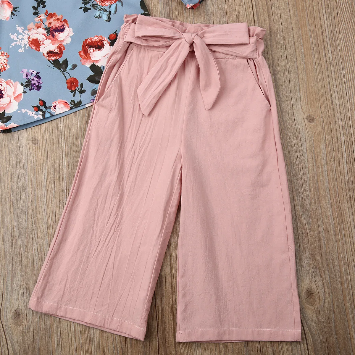 Эксклюзивная Одежда для девочек коллекция 2019 года детские топы с цветочным