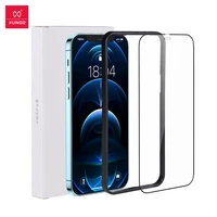 xundd for iphone 11 12 pro max glass screen protector safety full cover tempered film for iphone x xs xr xs max glass dustproof