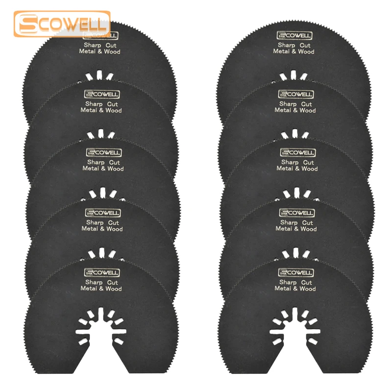 100PCS 80mm HSS Oscillating Saw Blade DIY Power tools accessories multimaster saw blades for multi tools soft metal cutting