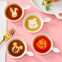 japanese style ceramic embossed cartoon seasoning dish small dish home creative cute sauce dish small dish mini soy sauce dish