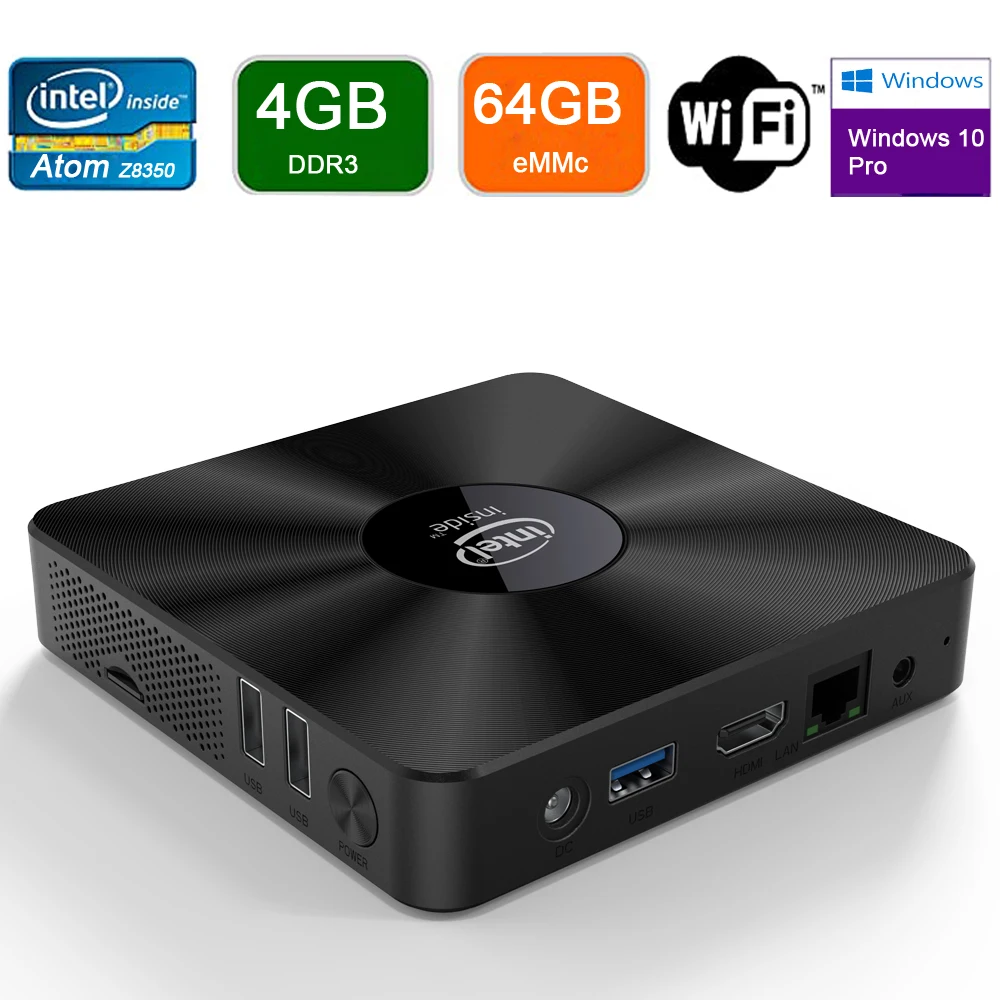 T92 Мини ПК Intel Atom X5 Z8500 Windows 10 PRO Ubantu 4 Гб DDR3 64 8821CU 2 4G/5 0G WIFI BT4.0 4K двойной экран VGA HDMI Http