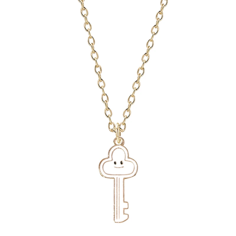 Ожерелье в богемном стиле женское модное колье с подвеской виде ключа для пары