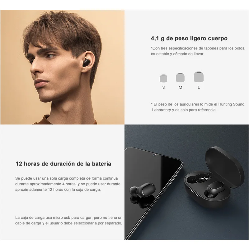 2020 новые беспроводные наушники Xiaomi Redmi Airdots 2 TWS Bluetooth 5 0 подавление шума управление
