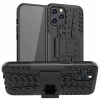 Shockproof Tough Rugged Dual Layer Protective Case Hybrid Kickstand Cover For iPhone Pro max iPhone Mini Pro 6 1 